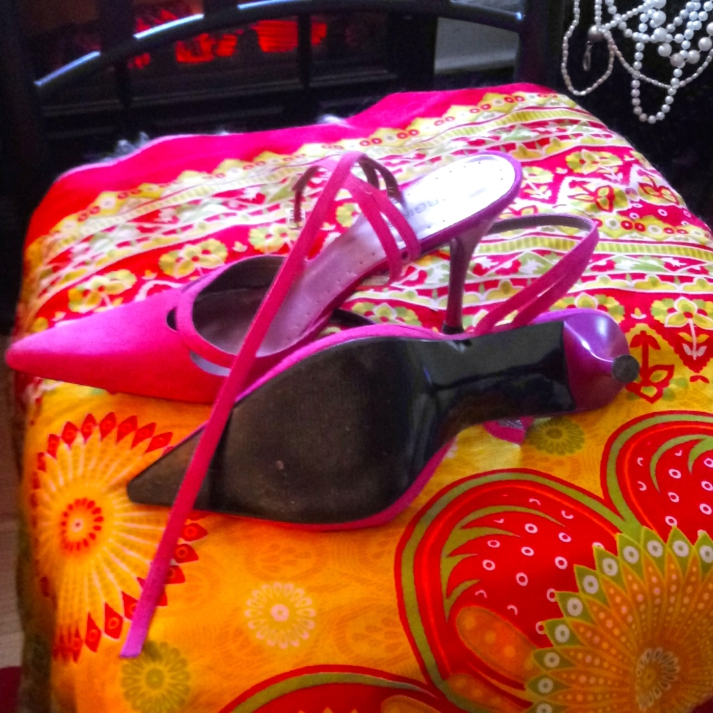 BCBGIRL Pink Suede High Heel